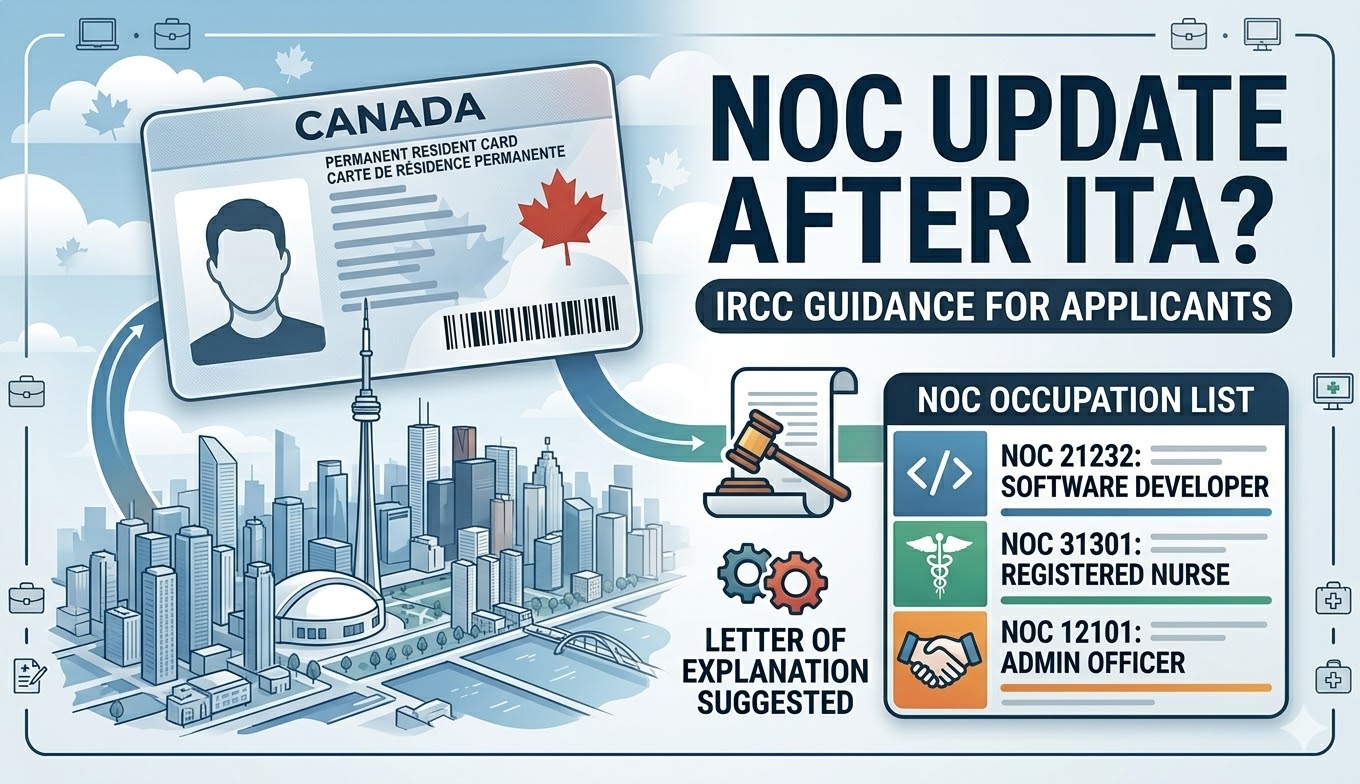 加拿大移民实务：获得 ITA 后能否修改 NOC 代码？
